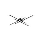 Kuzco Lighting FM18247-BK Vega Minor 61W Black LED Flush Mount
