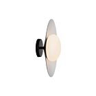 Kuzco Lighting FM22815-BK-WH Cruz 13W Black and White LED Flush Mount