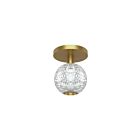 Kuzco Lighting FM321201NB Marni 5W Natural Brass LED Flush Mount