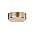 Kuzco Lighting FM325108VBAR-5CCT Blanco 20W Vintage Brass and Alabaster LED Flush Mount