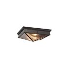 Kuzco Lighting FM332615UBCR Cairo 2-Lights 80W Urban Bronze Flush Mount
