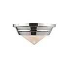 Kuzco Lighting FM348010PNPG Willard 1-Light 60W Polished Nickel Flush Mount