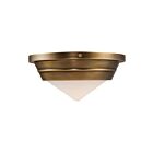 Kuzco Lighting FM348010VBOP Willard 1-Light 60W Polished Nickel Flush Mount