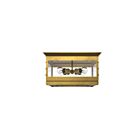 Kuzco Lighting FM351004VB Douglas 4-Lights 240W Vintage Brass Flush Mount