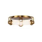 Kuzco Lighting FM355317VBGO Wynwood 3-Lights 180W Vintage Brass Flush Mount