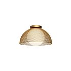 Kuzco Lighting FM402513GDOP Haven 1-Light 60W Gold Flush Mount