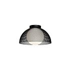 Kuzco Lighting FM402513MBOP Haven 1-Light 60W Matte Black Flush Mount