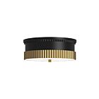 Kuzco Lighting FM416114MBBG Rue 3-Lights 180W Matte Black and Brushed Gold Flush Mount