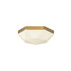 Kuzco Lighting FM424512BGOP Krysta 2-Lights 80W Brushed Gold Flush Mount