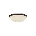 Kuzco Lighting FM424512MBOP Krysta 2-Lights 80W Matte Black Flush Mount