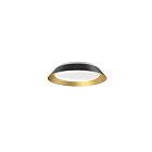 Kuzco Lighting FM43414-BK-GD Jasper 17W Black and Gold LED Flush Mount