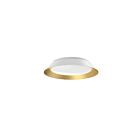 Kuzco Lighting FM43414-WH-GD Jasper 17W White and Gold LED Flush Mount