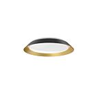 Kuzco Lighting FM43419-BK-GD-5CCT Jasper 30W Black and Gold LED Flush Mount