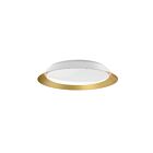 Kuzco Lighting FM43419-WH-GD-5CCT Jasper 30W White and Gold LED Flush Mount