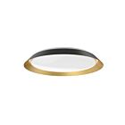 Kuzco Lighting FM43423-BK-GD-5CCT Jasper 42W Black and Gold LED Flush Mount
