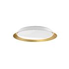 Kuzco Lighting FM43423-WH-GD-5CCT Jasper 42W White and Gold LED Flush Mount