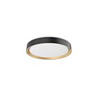 Kuzco Lighting FM43916-BK-GD-5CCT Essex 30W Black and Gold LED Flush Mount