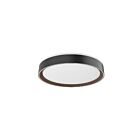 Kuzco Lighting FM43916-BK-WT-5CCT Essex 30W Black and Walnut LED Flush Mount