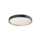 Kuzco Lighting FM43920-BK-GD-5CCT Essex 42W Black and Gold LED Flush Mount