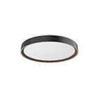 Kuzco Lighting FM43920-BK-WT-5CCT Essex 42W Black and Walnut LED Flush Mount