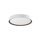 Kuzco Lighting FM43920-WH-WT-5CCT Essex 42W White and Walnut LED Flush Mount