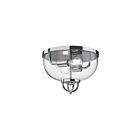 Kuzco Lighting FM461102CH Lancaster 2-Lights 120W Chrome Flush Mount