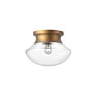 Kuzco Lighting FM464012AG Marcel 1-Light 60W Aged Gold Flush Mount