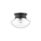 Kuzco Lighting FM464012MB Marcel 1-Light 60W Matte Black Flush Mount