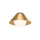 Kuzco Lighting FM485214BGOP Remy 1-Light 60W Brushed Gold Flush Mount
