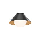 Kuzco Lighting FM485214MBOP Remy 1-Light 60W Matte Black Flush Mount