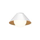 Kuzco Lighting FM485214WHOP Remy 1-Light 60W White Flush Mount