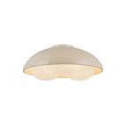Kuzco Lighting FM495316PWOP Robyn 3-Lights 120W Polished White Flush Mount