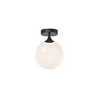 Kuzco Lighting FM505108MBOP Nouveau 1-Light 40W Matte Black Flush Mount
