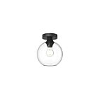 Kuzco Lighting FM506108MBCL Castilla 1-Light 60W Matte Black Flush Mount