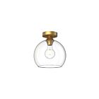 Kuzco Lighting FM506210AGCL Castilla 1-Light 60W Aged Gold Flush Mount