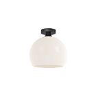 Kuzco Lighting FM506312MBOP Castilla 1-Light 60W Matte Black Flush Mount