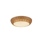 Kuzco Lighting FM511014RA Merida 2-Lights 80W Rattan Flush Mount