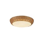 Kuzco Lighting FM511217RA Merida 3-Lights 120W Rattan Flush Mount