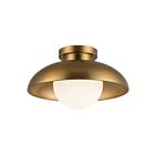 Kuzco Lighting FM522012AGOP Rubio 1-Light 60W Aged Gold Flush Mount