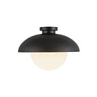 Kuzco Lighting FM522016MBOP Rubio 1-Light 60W Matte Black Flush Mount