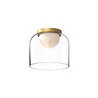 Kuzco Lighting FM52508-BG-CL Cedar 13W Brushed Gold LED Flush Mount