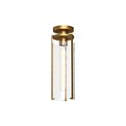 Kuzco Lighting FM536005AGWC Belmont 1-Light 60W Aged Gold Flush Mount
