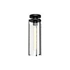 Kuzco Lighting FM536005MBWC Belmont 1-Light 60W Matte Black Flush Mount