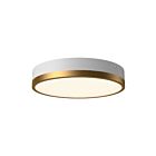 Kuzco Lighting FM554211AGWH-5CCT Adelaide 24W Aged Gold and White LED Flush Mount