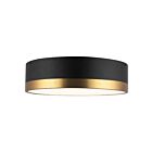 Kuzco Lighting FM556216AGMB Brisbane 3-Lights 180W Aged Gold and Matte Black Flush Mount