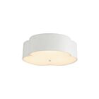Kuzco Lighting FM566314AW Adella 3-Lights 180W Antique White Flush Mount