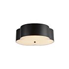 Kuzco Lighting FM566314MB Adella 3-Lights 180W Matte Black Flush Mount