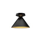 Kuzco Lighting FM584507MB Archer 1-Light 60W Matte Black Flush Mount