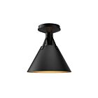 Kuzco Lighting FM584811MB Archer 1-Light 60W Matte Black Flush Mount