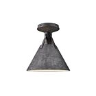 Kuzco Lighting FM584811SL Archer 1-Light 60W Silver Flush Mount